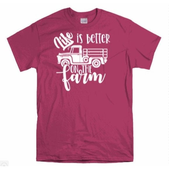 Life is Better on the Farm Truck,  T Shirt - Picture 1 of 8